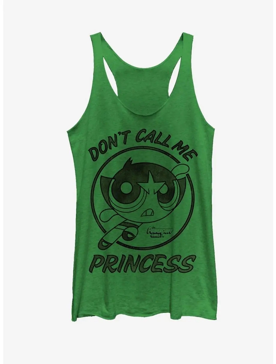 Boxlunch The Powerpuff Girls Buttercup Don't Call Me Princess Womens Tank Top