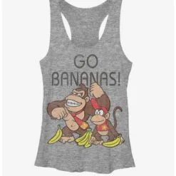Boxlunch Nintendo Donkey Kong Go Bananas Womens Tank