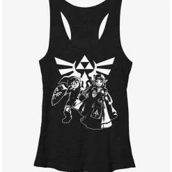 Boxlunch Nintendo Legend Of Zelda Triforce Link Womens Tank