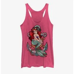 Boxlunch Disney The Little Mermaid Ariel Vintage Anchor Womens Tank