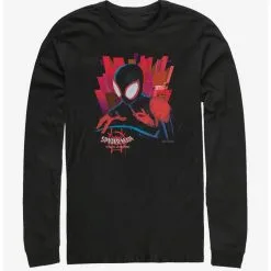Boxlunch Marvel Spider-Man: Into The Spider-Verse Black Spider Womens Long-Sleeve T-Shirt