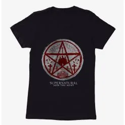 Boxlunch Supernatural Pentagram Silhouette Womens T-Shirt