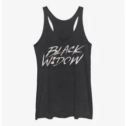 Boxlunch Marvel Black Widow Paint Script Womens Tank Top