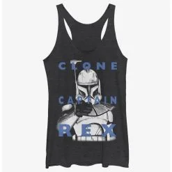 Boxlunch Star Wars: The Clone Wars Captain Rex Text Womens Tank Top