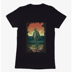 Boxlunch Creature From The Black Lagoon Comic Art Sunset Womens T-Shirt