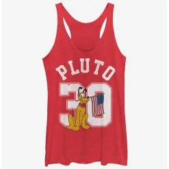 Boxlunch Disney Mickey Mouse Pluto Collegiate Womens Tank Top