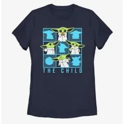 Boxlunch Star Wars The Mandalorian The Child Box Grid Womens T-Shirt