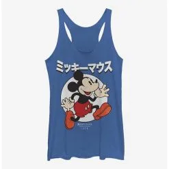 Boxlunch Disney Mickey Mouse Japanese Text Womens Tank Top