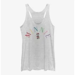 Boxlunch Disney Minnie Mouse Rainbow Womens Tank Top