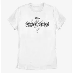 Boxlunch Disney Kingdom Hearts Black And White Womens T-Shirt