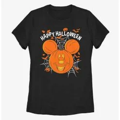Boxlunch Disney Mickey Mouse Jack O' Lantern Womens T-Shirt