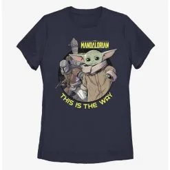 Boxlunch Star Wars The Mandalorian Three's A Charm Womens T-Shirt