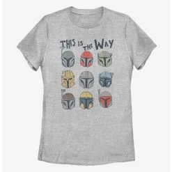 Boxlunch Star Wars The Mandalorian The Way Helmets Womens T-Shirt