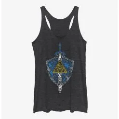 Boxlunch The Legend Of Zelda Iconic Weapon Womens Tank Top
