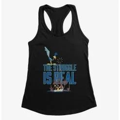 Boxlunch Looney Tunes The Struggle Wile E. Coyote And Road Runner Womens Tank Top