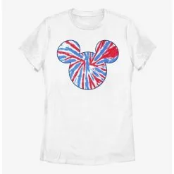 Boxlunch Disney Mickey Mouse Tie Dye Americana Womens T-Shirt