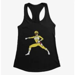 Boxlunch Mighty Morphin Power Rangers Yellow Ranger Punch Womens Tank Top