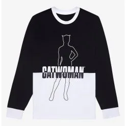 DC Comics Catwoman Contrast Panel Long Sleeve T-Shirt - BoxLunch Exclusive