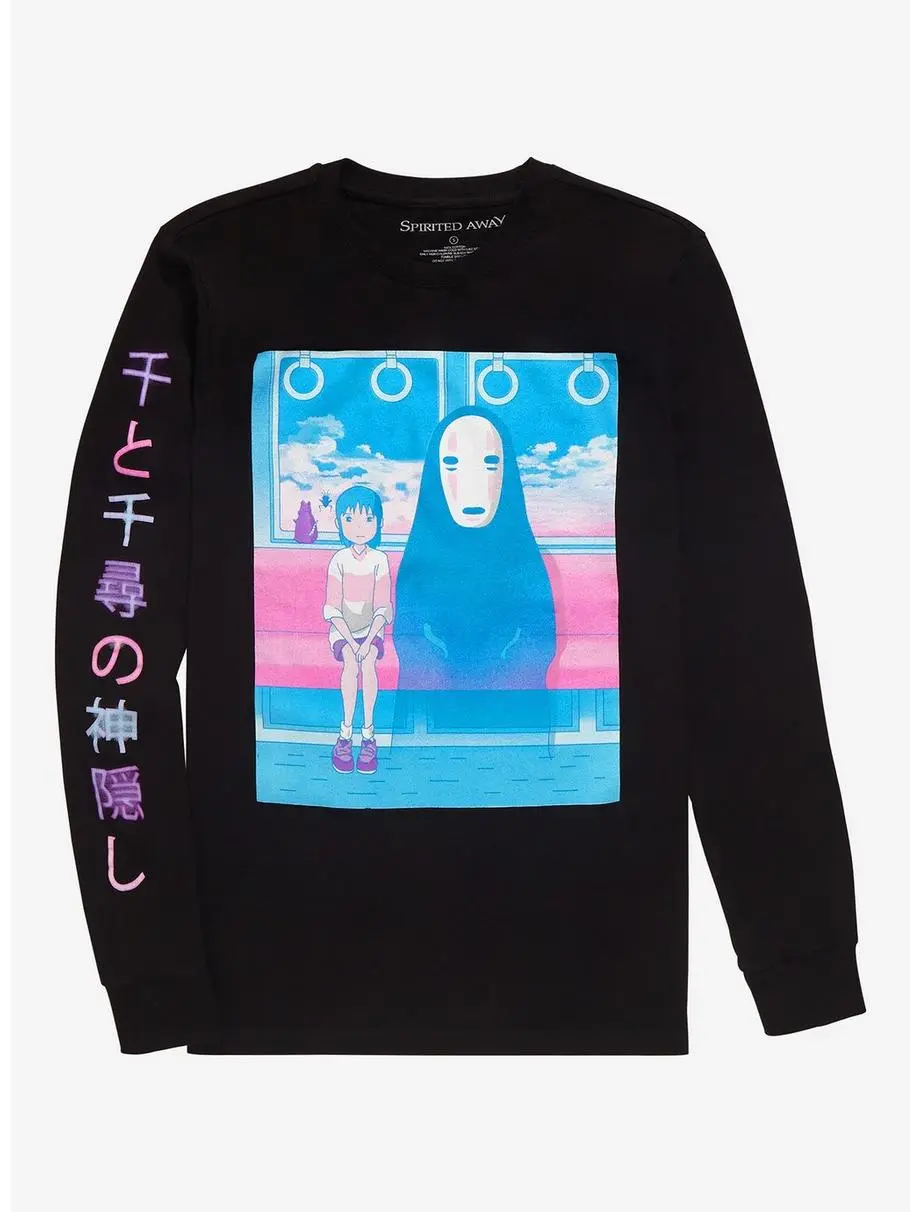Studio Ghibli Spirited Away Chihiro & No-Face Train Ride Long Sleeve T-Shirt - BoxLunch Exclusive