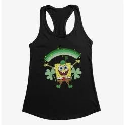 Boxlunch SpongeBob SquarePants Green Rainbow Womens Tank Top