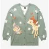 Our Universe Disney Bambi 80th Anniversary Thumper & Bambi Floral Women’s Cardigan - BoxLunch Exclusive