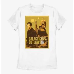 Boxlunch Star Wars: The Book Of Boba Fett Fennec & Boba Fett Galactic Outlaws Womens T-Shirt