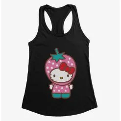 Boxlunch Hello Kitty Five A Day Strawberry Hat Womens Tank Top