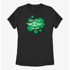 Boxlunch Star Wars The Mandalorian Lucky Charmer Clovers Womens T-Shirt