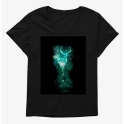 Boxlunch Harry Potter Stag Patronus Wand Womens T-Shirt Plus Size