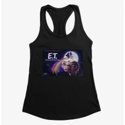 Boxlunch E.T. 40th Anniversary Flying Bicycle Rainbow Flight Womens Tank Top