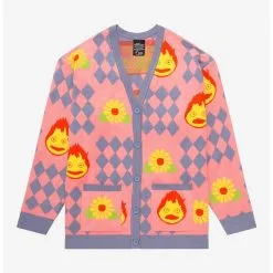 Studio Ghibli Howl's Moving Castle Howl's Diamonds & Calcifer Cardigan - BoxLunch Exclusive
