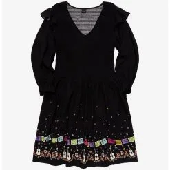 Disney Pixar Coco Guitars & Icons Women's Plus Size Dress - BoxLunch Exclusive