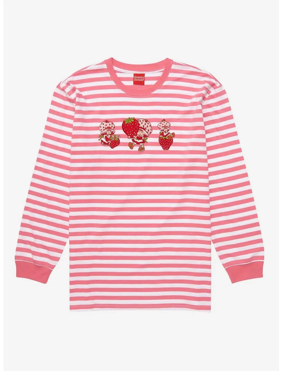 Strawberry Shortcake Strawberry Striped Long Sleeve T-Shirt - BoxLunch Exclusive
