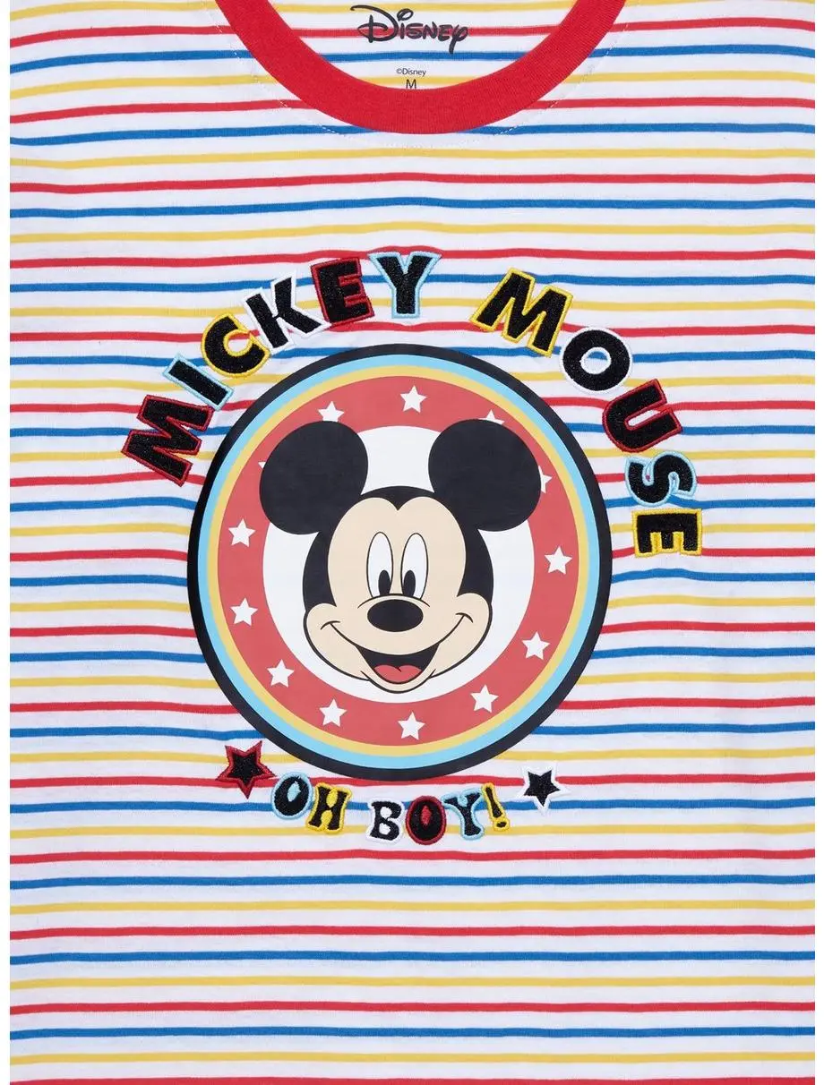 Disney Mickey Mouse Oh Boy Striped Long Sleeve T-Shirt - BoxLunch Exclusive - Image 3
