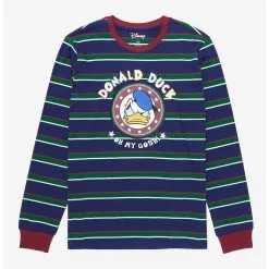 Disney Donald Duck Striped Long Sleeve T-Shirt - BoxLunch Exclusive