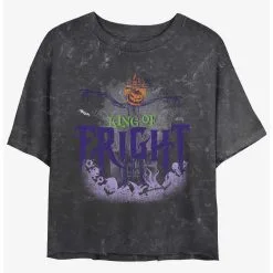 Boxlunch Disney The Nightmare Before Christmas King Of Fright Mineral Wash Womens Crop T-Shirt