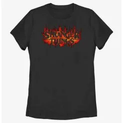 Boxlunch Stranger Things Fire Logo Womens T-Shirt