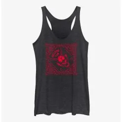 Boxlunch Stranger Things Hellfire Club Paisley Pattern Womens Tank Top
