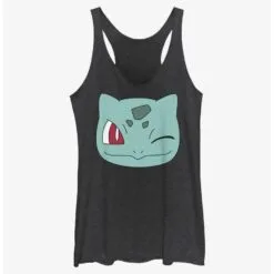 Boxlunch Pokemon Bulbasaur Wink Face Womens Tank Top